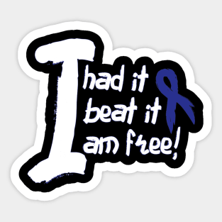 Colon Cancer Awareness Fight Cancer Ribbon Sticker